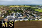 17.06.2025,  Bad Wrishofen,  Neubauprojekt in der Gartenstadt. Neue Wohnanlage auf dem Gelnde der ehemaligen Schwermer Fabrik. Luftbild. 