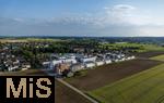 17.06.2025,  Bad Wrishofen,  Neubauprojekt in der Gartenstadt. Neue Wohnanlage auf dem Gelnde der ehemaligen Schwermer Fabrik. Luftbild. 