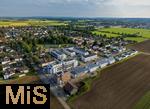17.06.2025,  Bad Wrishofen,  Neubauprojekt in der Gartenstadt. Neue Wohnanlage auf dem Gelnde der ehemaligen Schwermer Fabrik. Luftbild. 