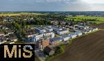17.06.2025,  Bad Wrishofen,  Neubauprojekt in der Gartenstadt. Neue Wohnanlage auf dem Gelnde der ehemaligen Schwermer Fabrik. Luftbild. 