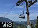 21.06.2025, Wandern im Allgu bei Oberjoch, leerer Sessellift von und zum Berg Iseler,  Er ist der Hausberg von Oberjoch und Bad Hindelang. 
