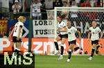 04.07.2025, UEFA Frauen-Europameisterschaft 2025 in der Schweiz. Spieltag 1, Vorrunde, Deutschland - Polen, im Kybunpark (St. Gallen, Schweiz). Jubel Torschtze Jule Brand (mi., Deutschland) zum Tor zum 1:0