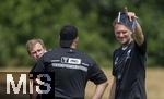 05.07.2025, Fussball 2. Bundesliga 2025/2026, 1.FC Magdeburg im Sommertrainingslager in Bad Wrishofen im Unterallgu,  re: Trainer Markus Fiedler (Magdeburg) mit seinem Trainerteam