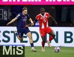 05.07.2025, FIFA Club World Cup 2025, Viertelfinale, Paris St. Germain - FC Bayern Mnchen, im Mercedes-Benz Stadium (Atlanta, GA), v.li: Khvicha Kvaratskhelia (FC Paris Saint-Germain) gegen Dayot Upamecano (FC Bayern Mnchen) 