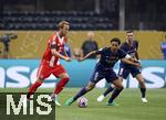 05.07.2025, FIFA Club World Cup 2025, Viertelfinale, Paris St. Germain - FC Bayern Mnchen, im Mercedes-Benz Stadium (Atlanta, GA), v.li: Harry Kane (FC Bayern Mnchen) gegen Marquinhos (FC Paris Saint-Germain) 