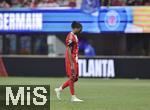 05.07.2025, FIFA Club World Cup 2025, Viertelfinale, Paris St. Germain - FC Bayern Mnchen, im Mercedes-Benz Stadium (Atlanta, GA), Michael Olise (FC Bayern Mnchen) nachdenklich 