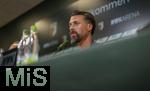 07.07.2025, Fussball 1. Bundesliga 2025/2026, Trainingsauftakt FC Augsburg, Pressekonferenz in der WWK-Arena Augsburg, Vorstellung von Trainer Sandro Wagner (FC Augsburg). 
 

