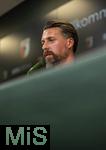 07.07.2025, Fussball 1. Bundesliga 2025/2026, Trainingsauftakt FC Augsburg, Pressekonferenz in der WWK-Arena Augsburg, Vorstellung von Trainer Sandro Wagner (FC Augsburg). 
 

