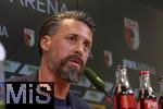 07.07.2025, Fussball 1. Bundesliga 2025/2026, Trainingsauftakt FC Augsburg, Pressekonferenz in der WWK-Arena Augsburg, Vorstellung von Trainer Sandro Wagner (FC Augsburg). 
 


