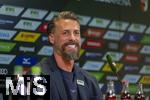 07.07.2025, Fussball 1. Bundesliga 2025/2026, Trainingsauftakt FC Augsburg, Pressekonferenz in der WWK-Arena Augsburg, Vorstellung von Trainer Sandro Wagner (FC Augsburg). 
 

