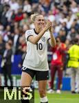 08.07.2025, UEFA Frauen-Europameisterschaft 2025 in der Schweiz. Spieltag 2, Vorrunde, Deutschland - Dnemark, im St-Jakob-Park Basel (Schweiz). Schlussjubel der Deutschen Laura Freigang (Deutschland) 