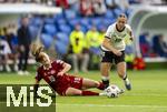 08.07.2025, UEFA Frauen-Europameisterschaft 2025 in der Schweiz. Spieltag 2, Vorrunde, Deutschland - Dnemark, im St-Jakob-Park Basel (Schweiz). v.li: Janni Thomsen (Dnemark) gegen Klara Bhl (Deutschland) 