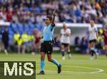 08.07.2025, UEFA Frauen-Europameisterschaft 2025 in der Schweiz. Spieltag 2, Vorrunde, Deutschland - Dnemark, im St-Jakob-Park Basel (Schweiz). Schiedsrichterin Catarina Campos 