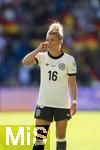 08.07.2025, UEFA Frauen-Europameisterschaft 2025 in der Schweiz. Spieltag 2, Vorrunde, Deutschland - Dnemark, im St-Jakob-Park Basel (Schweiz). Linda Dallmann (Deutschland) nachdenklich 