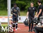 10.07.2025, Fussball 2. Bundesliga 2025/2026, Bad Wrishofen, 1.FC Magdeburg im Sommertrainingslager, Testspiel in Mindelheim (Unterallgu), FC Magdeburg - FC Zrich, Jahnoah Markelo (Zrich) verletzt 