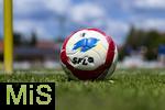 10.07.2025, Fussball 2. Bundesliga 2025/2026, Bad Wrishofen, 1.FC Magdeburg im Sommertrainingslager, Testspiel in Mindelheim (Unterallgu), FC Magdeburg - FC Zrich,  CAMPIONE, der Spielball der Saison 25/26 der SFL liegt an der Eckfahne bereit.