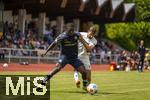 10.07.2025, Fussball 2. Bundesliga 2025/2026, Bad Wrishofen, 1.FC Magdeburg im Sommertrainingslager, Testspiel in Mindelheim (Unterallgu), FC Magdeburg - FC Zrich,  v.li: Umeh Emmanuel (Zrich) gegen Alexander Nollenberger (1. FC Magdeburg) 