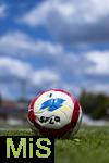 10.07.2025, Fussball 2. Bundesliga 2025/2026, Bad Wrishofen, 1.FC Magdeburg im Sommertrainingslager, Testspiel in Mindelheim (Unterallgu), FC Magdeburg - FC Zrich,  CAMPIONE, der Spielball der Saison 25/26 der SFL liegt an der Eckfahne bereit. 