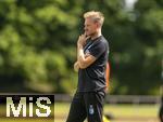 10.07.2025, Fussball 2. Bundesliga 2025/2026, Bad Wrishofen, 1.FC Magdeburg im Sommertrainingslager, Testspiel in Mindelheim (Unterallgu), FC Magdeburg - FC Zrich,  Trainer Markus Fiedler (1.FC Magdeburg)  