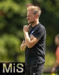 10.07.2025, Fussball 2. Bundesliga 2025/2026, Bad Wrishofen, 1.FC Magdeburg im Sommertrainingslager, Testspiel in Mindelheim (Unterallgu), FC Magdeburg - FC Zrich,  Trainer Markus Fiedler (1.FC Magdeburg)  