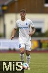 10.07.2025, Fussball 2. Bundesliga 2025/2026, Bad Wrishofen, 1.FC Magdeburg im Sommertrainingslager, Testspiel in Mindelheim (Unterallgu), FC Magdeburg - FC Zrich,  Marcus Mathisen (1. FC Magdeburg) am Ball 