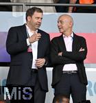 12.07.2025, UEFA Frauen-Europameisterschaft 2025 in der Schweiz. Spieltag 3, Vorrunde, Schweden - Deutschland, im Letzigrundstadion Zrich (Schweiz). Vizekanzler Lars Klingbeil (SPD Deutschland) und DFB Prsident Bernd Neuendorf (Deutschland) 