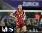 12.07.2025, UEFA Frauen-Europameisterschaft 2025 in der Schweiz. Spieltag 3, Vorrunde, Schweden - Deutschland, im Letzigrundstadion Zrich (Schweiz). Jule Brand (Deutschland) ist enttuscht