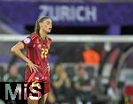 12.07.2025, UEFA Frauen-Europameisterschaft 2025 in der Schweiz. Spieltag 3, Vorrunde, Schweden - Deutschland, im Letzigrundstadion Zrich (Schweiz). Jule Brand (Deutschland) ist enttuscht