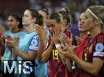 12.07.2025, UEFA Frauen-Europameisterschaft 2025 in der Schweiz. Spieltag 3, Vorrunde, Schweden - Deutschland, im Letzigrundstadion Zrich (Schweiz). Klara Bhl (Deutschland) ist nach dem Spiel enttuscht.