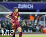 12.07.2025, UEFA Frauen-Europameisterschaft 2025 in der Schweiz. Spieltag 3, Vorrunde, Schweden - Deutschland, im Letzigrundstadion Zrich (Schweiz). Frust nach Gegentor bei Jule Brand (Deutschland) 
