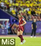 12.07.2025, UEFA Frauen-Europameisterschaft 2025 in der Schweiz. Spieltag 3, Vorrunde, Schweden - Deutschland, im Letzigrundstadion Zrich (Schweiz). Frust nach Gegentor bei Jule Brand (Deutschland) 