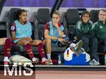 12.07.2025, UEFA Frauen-Europameisterschaft 2025 in der Schweiz. Spieltag 3, Vorrunde, Schweden - Deutschland, im Letzigrundstadion Zrich (Schweiz). mitte: Giulia Gwinn (Deutschland) verletzt auf der Bank 
