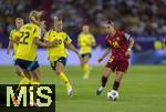12.07.2025, UEFA Frauen-Europameisterschaft 2025 in der Schweiz. Spieltag 3, Vorrunde, Schweden - Deutschland, im Letzigrundstadion Zrich (Schweiz). re: Klara Bhl (Deutschland) am Ball 