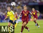 12.07.2025, UEFA Frauen-Europameisterschaft 2025 in der Schweiz. Spieltag 3, Vorrunde, Schweden - Deutschland, im Letzigrundstadion Zrich (Schweiz).  Selina Cerci (re, Deutschland) 