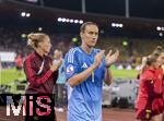 12.07.2025, UEFA Frauen-Europameisterschaft 2025 in der Schweiz. Spieltag 3, Vorrunde, Schweden - Deutschland, im Letzigrundstadion Zrich (Schweiz). Torhterin Ann-Katrin Berger (Deutschland) nach dem Spiel.