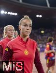 12.07.2025, UEFA Frauen-Europameisterschaft 2025 in der Schweiz. Spieltag 3, Vorrunde, Schweden - Deutschland, im Letzigrundstadion Zrich (Schweiz). Giulia Gwinn (Deutschland) nach dem Spiel 