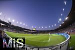 12.07.2025, UEFA Frauen-Europameisterschaft 2025 in der Schweiz. Spieltag 3, Vorrunde, Schweden - Deutschland, im Letzigrundstadion Zrich (Schweiz). Stadionbersicht im Abendlicht.