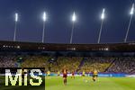 12.07.2025, UEFA Frauen-Europameisterschaft 2025 in der Schweiz. Spieltag 3, Vorrunde, Schweden - Deutschland, im Letzigrundstadion Zrich (Schweiz). Stadionbersicht im Abendlicht.