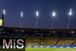 12.07.2025, UEFA Frauen-Europameisterschaft 2025 in der Schweiz. Spieltag 3, Vorrunde, Schweden - Deutschland, im Letzigrundstadion Zrich (Schweiz). Stadionbersicht im Abendlicht.