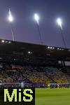12.07.2025, UEFA Frauen-Europameisterschaft 2025 in der Schweiz. Spieltag 3, Vorrunde, Schweden - Deutschland, im Letzigrundstadion Zrich (Schweiz). Stadionbersicht im Abendlicht.
