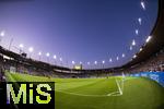 12.07.2025, UEFA Frauen-Europameisterschaft 2025 in der Schweiz. Spieltag 3, Vorrunde, Schweden - Deutschland, im Letzigrundstadion Zrich (Schweiz). Stadionbersicht im Abendlicht.
