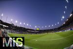 12.07.2025, UEFA Frauen-Europameisterschaft 2025 in der Schweiz. Spieltag 3, Vorrunde, Schweden - Deutschland, im Letzigrundstadion Zrich (Schweiz). Stadionbersicht im Abendlicht.