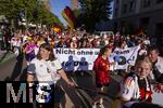 12.07.2025, UEFA Frauen-Europameisterschaft 2025 in der Schweiz. Spieltag 3, Vorrunde, Schweden - Deutschland, im Letzigrundstadion Zrich (Schweiz). Fan-Walk der Deutschen Fans zum Stadion.