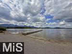 14.07.2025, Hopfensee in Bayern, Der Hopfensee bei Fssen im Allgu,  