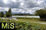 14.07.2025, Hopfensee in Bayern, Der Hopfensee bei Fssen im Allgu,  