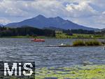 14.07.2025, Hopfensee in Bayern, Der Hopfensee bei Fssen im Allgu,  