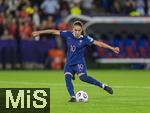 19.07.2025, UEFA Frauen-Europameisterschaft 2025 in der Schweiz. Viertelfinale, Frankreich - Deutschland, im St-Jakob-Park Basel (Schweiz). Elfmeter, Amel Majri (Frankreich) Schuss.