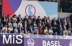 19.07.2025, UEFA Frauen-Europameisterschaft 2025 in der Schweiz. Viertelfinale, Frankreich - Deutschland, im St-Jakob-Park Basel (Schweiz). Ehrengastbereich mit DFB Prsident Bernd Neuendorf (Deutschland), 