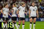 19.07.2025, UEFA Frauen-Europameisterschaft 2025 in der Schweiz. Viertelfinale, Frankreich - Deutschland, im St-Jakob-Park Basel (Schweiz). von links:  Rebecca Knaak (Deutschland), Giovanna Hoffmann (Deutschland).