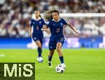 19.07.2025, UEFA Frauen-Europameisterschaft 2025 in der Schweiz. Viertelfinale, Frankreich - Deutschland, im St-Jakob-Park Basel (Schweiz). Selma Bacha (Frankreich) am Ball 